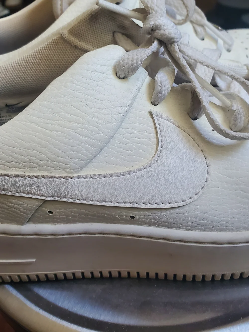 Nike Women's White Leather Low-Top Sneakers